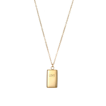 Fashion Gold Brick Rich Necklace Necklace